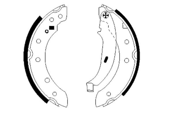 HELLA PAGID Комплект тормозных колодок 8DB 355 003-401